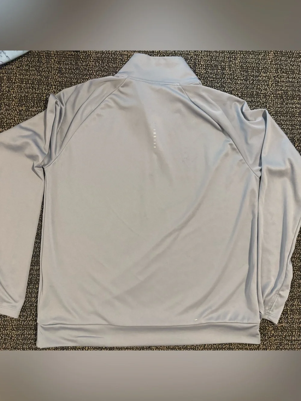 Nike Men’s Light Gray Quarter‑Zip Swim Rash Guard